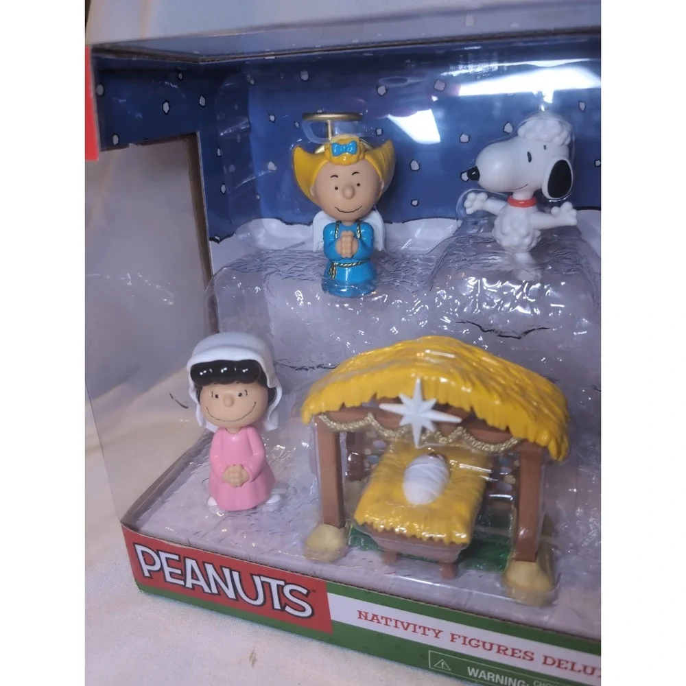 2016 Peanuts Holiday Nativity Figures Deluxe Set  Christmas Just Play